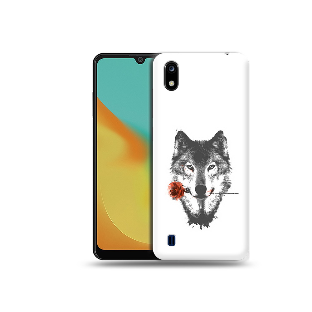 

Чехол MyPads Tocco для ZTE Blade A7 волк с розой (PT136477.473.270), Прозрачный, Tocco