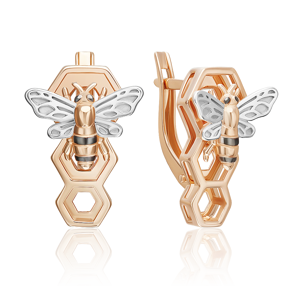 

Серьги из красного золота PLATINA jewelry 02-5311-00-000-1110, 02-5311-00-000-1110