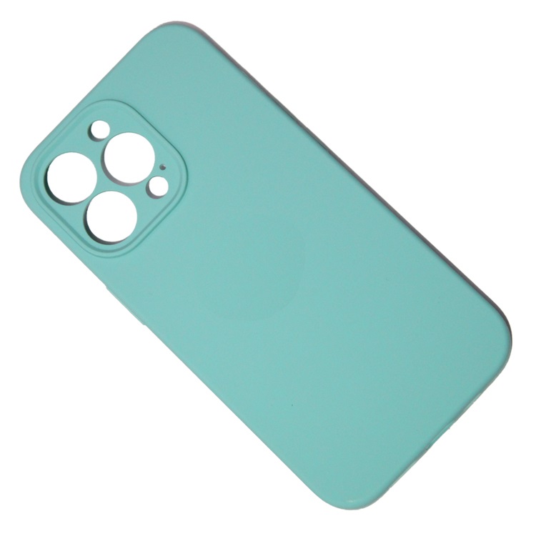 

Чехол iPhone 13 Pro силиконовый Soft Touch с закрытой камерой <мятный> (премиум), Бирюзовый, iPhone 13 Pro