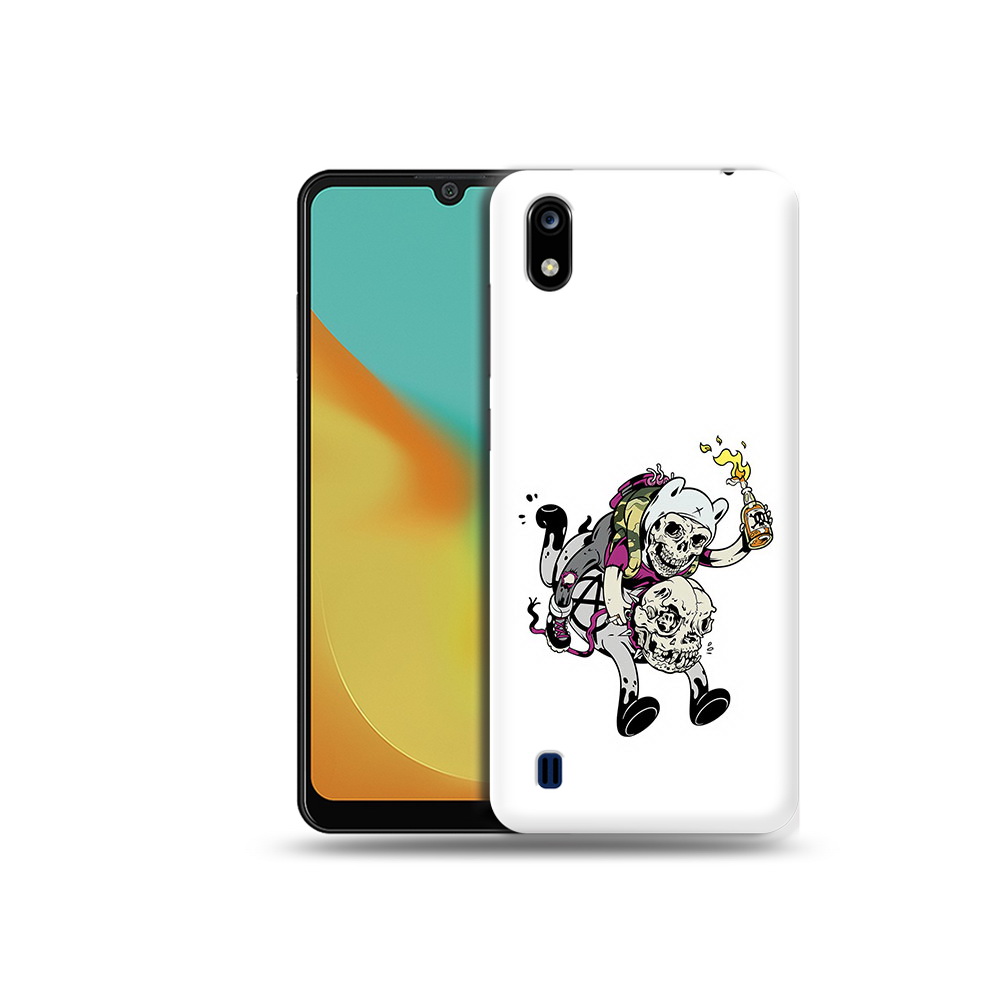 

Чехол MyPads Tocco для ZTE Blade A7 время приключений скелеты (PT136477.473.277), Прозрачный, Tocco