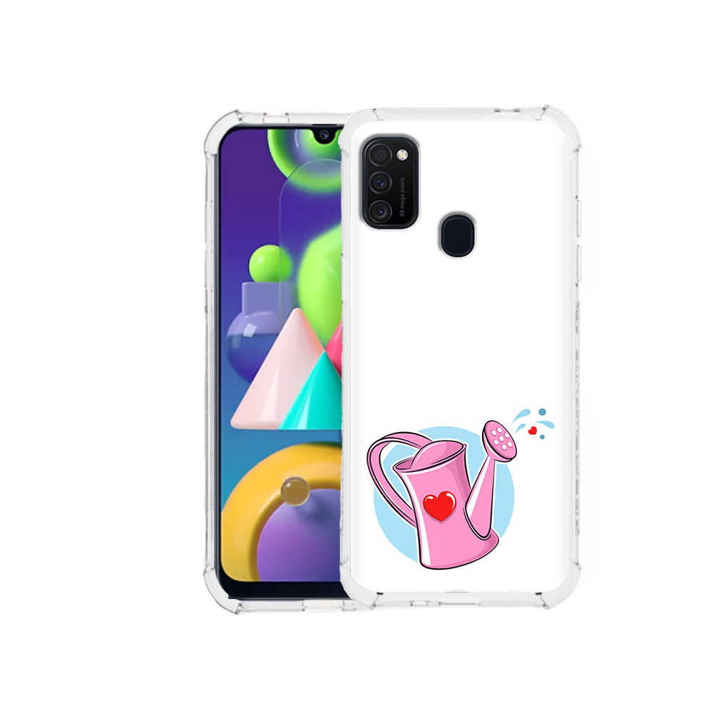 

Чехол MyPads Tocco для Samsung Galaxy M21 Лейка любви 14 февраля (PT147110.591.103), Прозрачный, Tocco