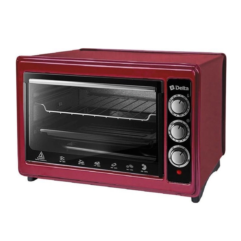 Мини-печь Delta D-0124 Maroon мини печь delta d 0124 grey