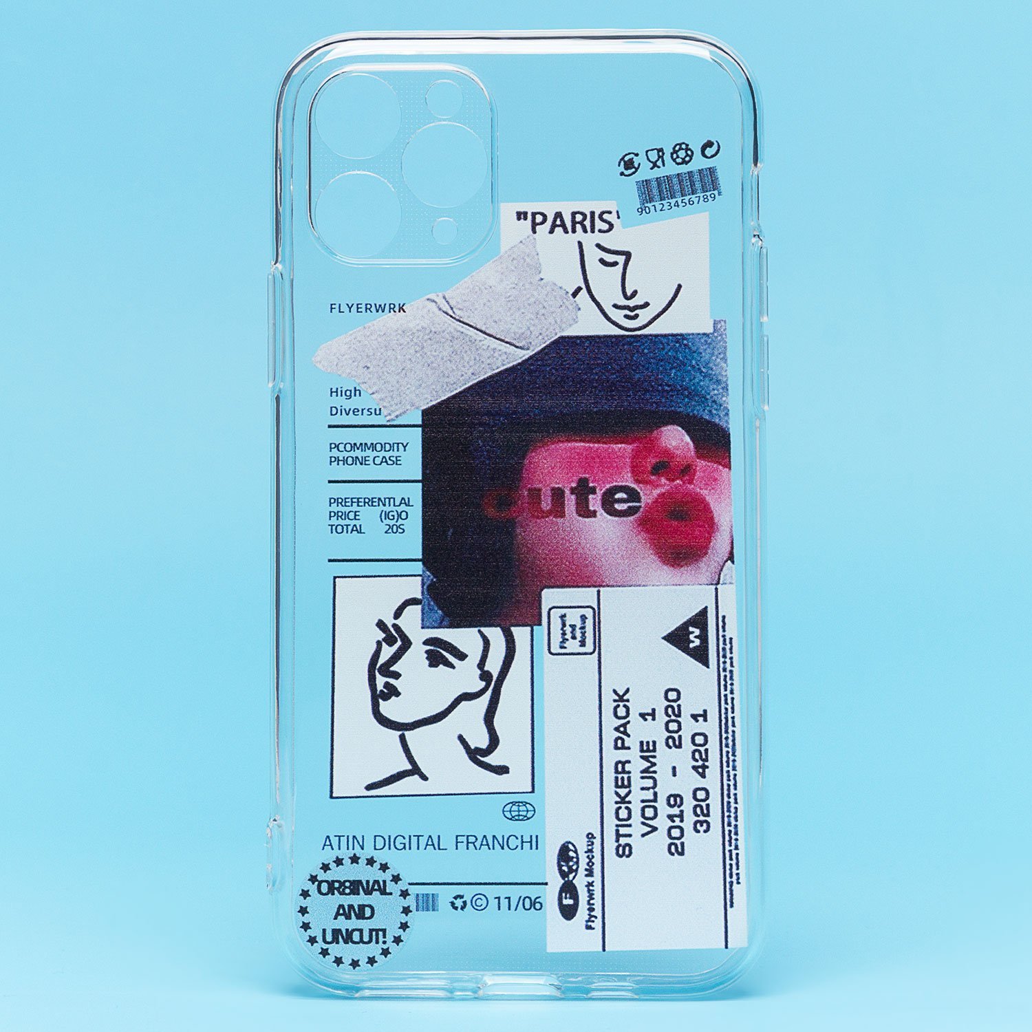 

Чехол iPhone 11 Pro силиконовый (рис. 273/002), Разноцветный, iPhone 11 Pro