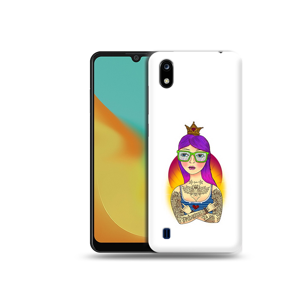 

Чехол MyPads Tocco для ZTE Blade A7 девушка в татуировках с короной (PT136477.473.305), Прозрачный, Tocco