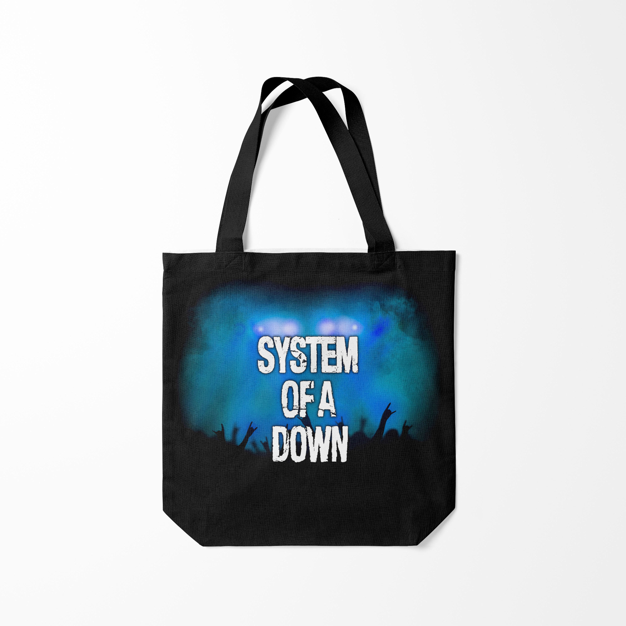 

Сумка шoппер унисекс Burnettie System of a Down, черный, System of a Down