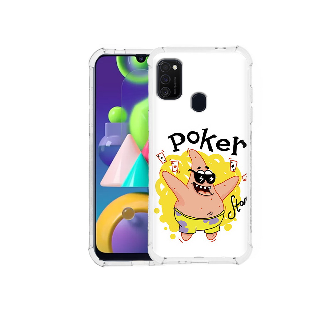 

Чехол MyPads Tocco для Samsung Galaxy M21 Патрик (PT147110.591.133), Прозрачный, Tocco