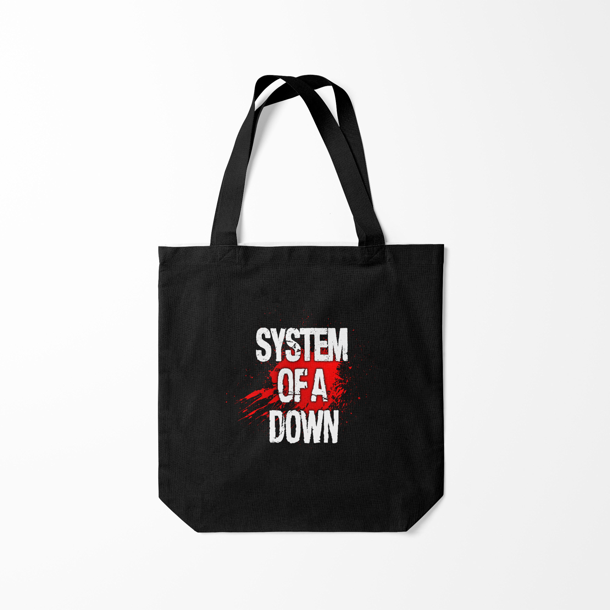 

Сумка шoппер унисекс Burnettie System of a Down, черный, System of a Down