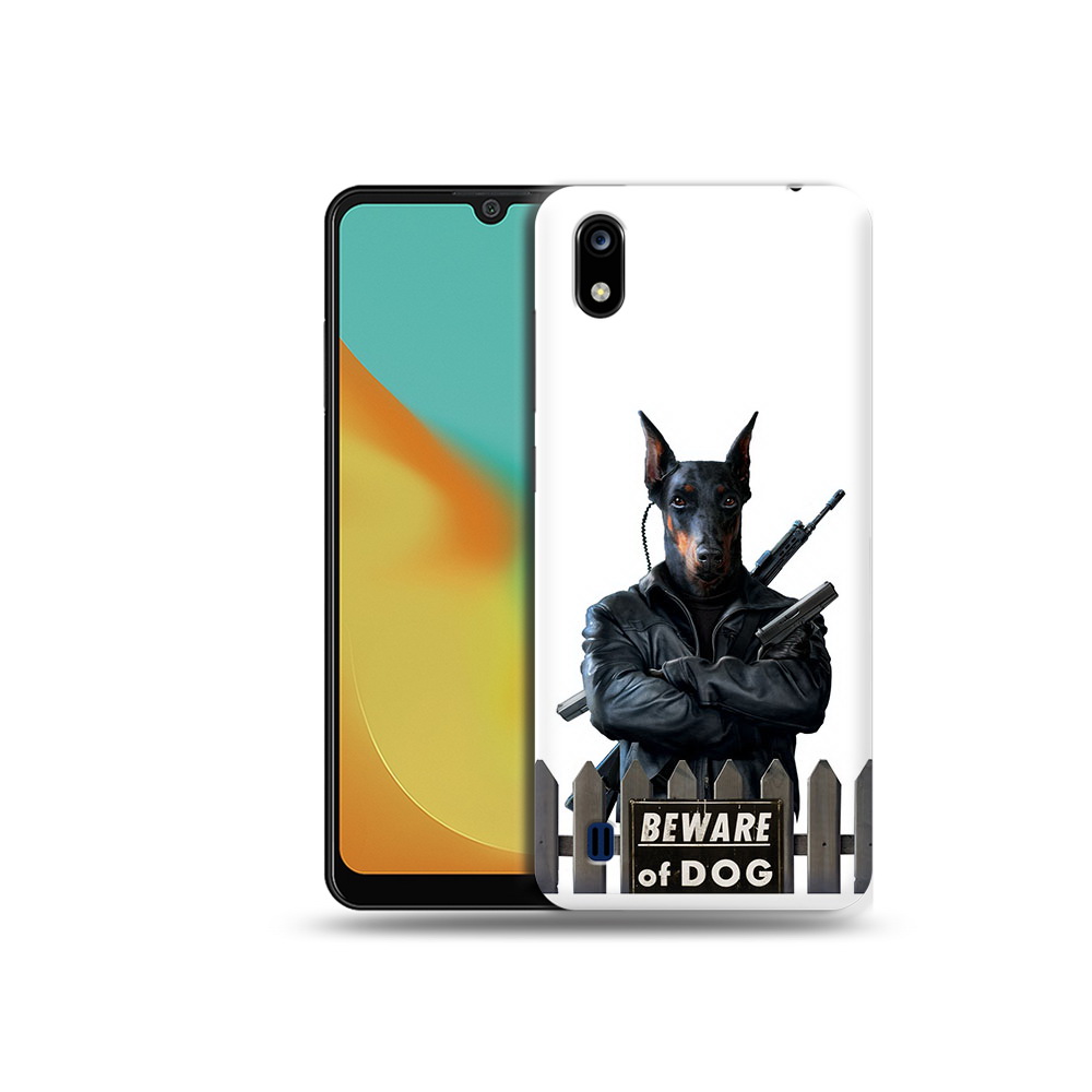 

Чехол MyPads Tocco для ZTE Blade A7 доберман (PT136477.473.332), Прозрачный, Tocco