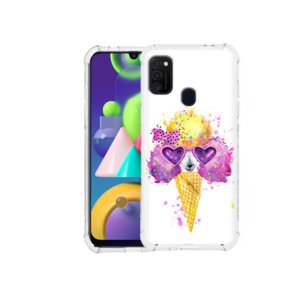 

Чехол MyPads Tocco для Samsung Galaxy M21 Рожок (PT147110.591.146), Прозрачный, Tocco