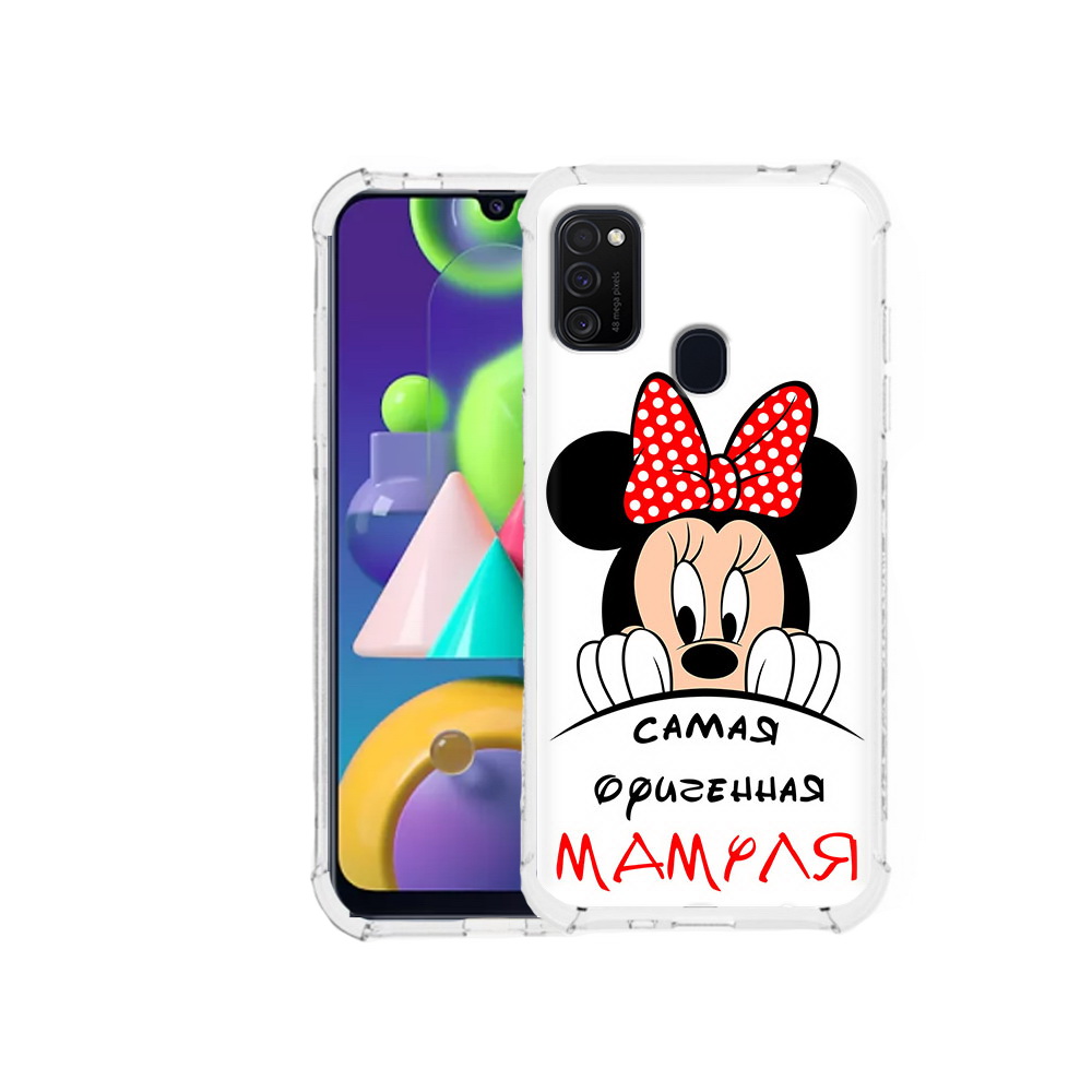 

Чехол MyPads Tocco для Samsung Galaxy M21 Самая лучшая мамуля Мини Маус (PT147110.591.152), Прозрачный, Tocco