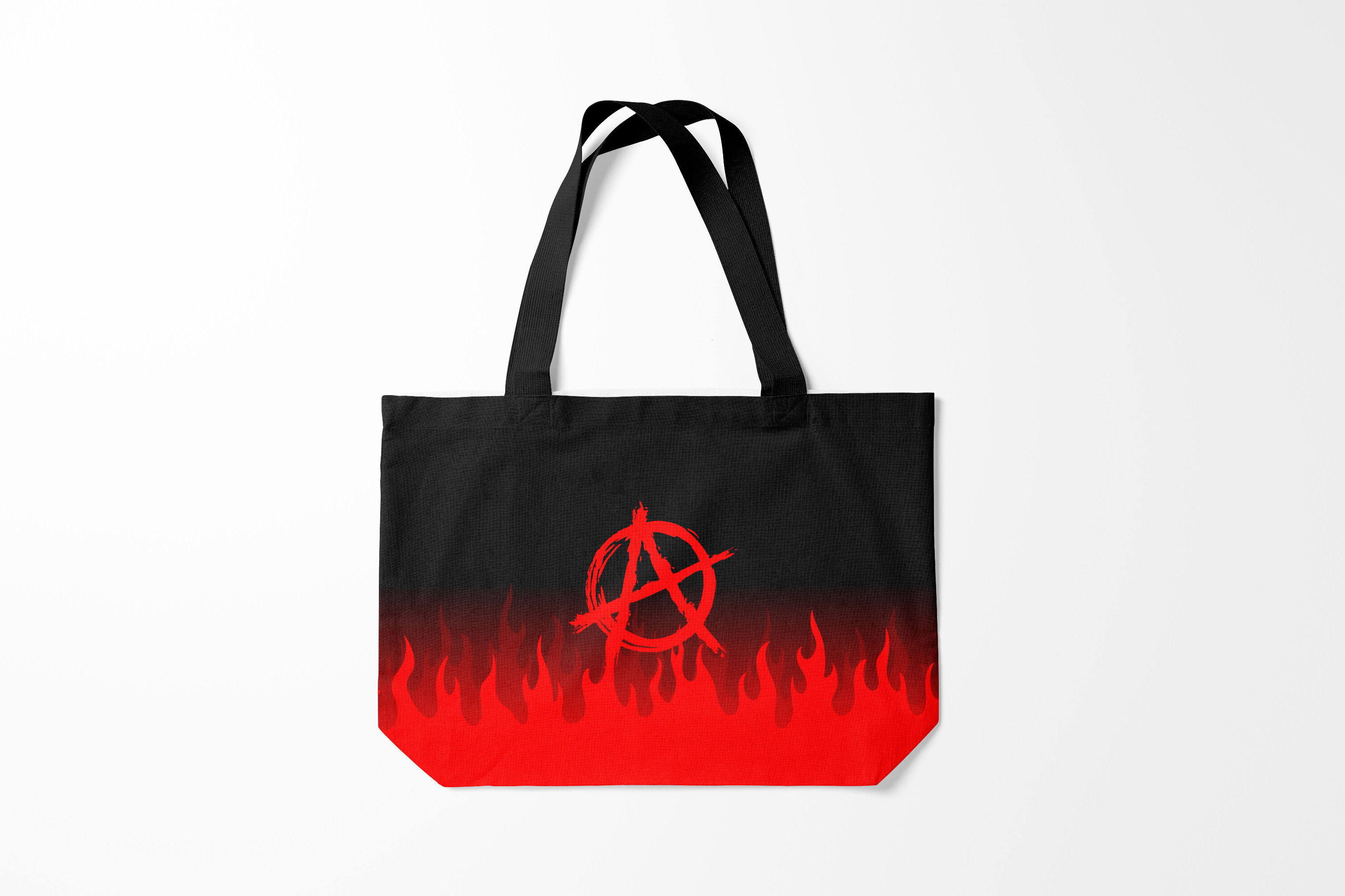 

Сумка шoппер унисекс Burnettie Анархия ANARCHY, красный; черный, Анархия ANARCHY