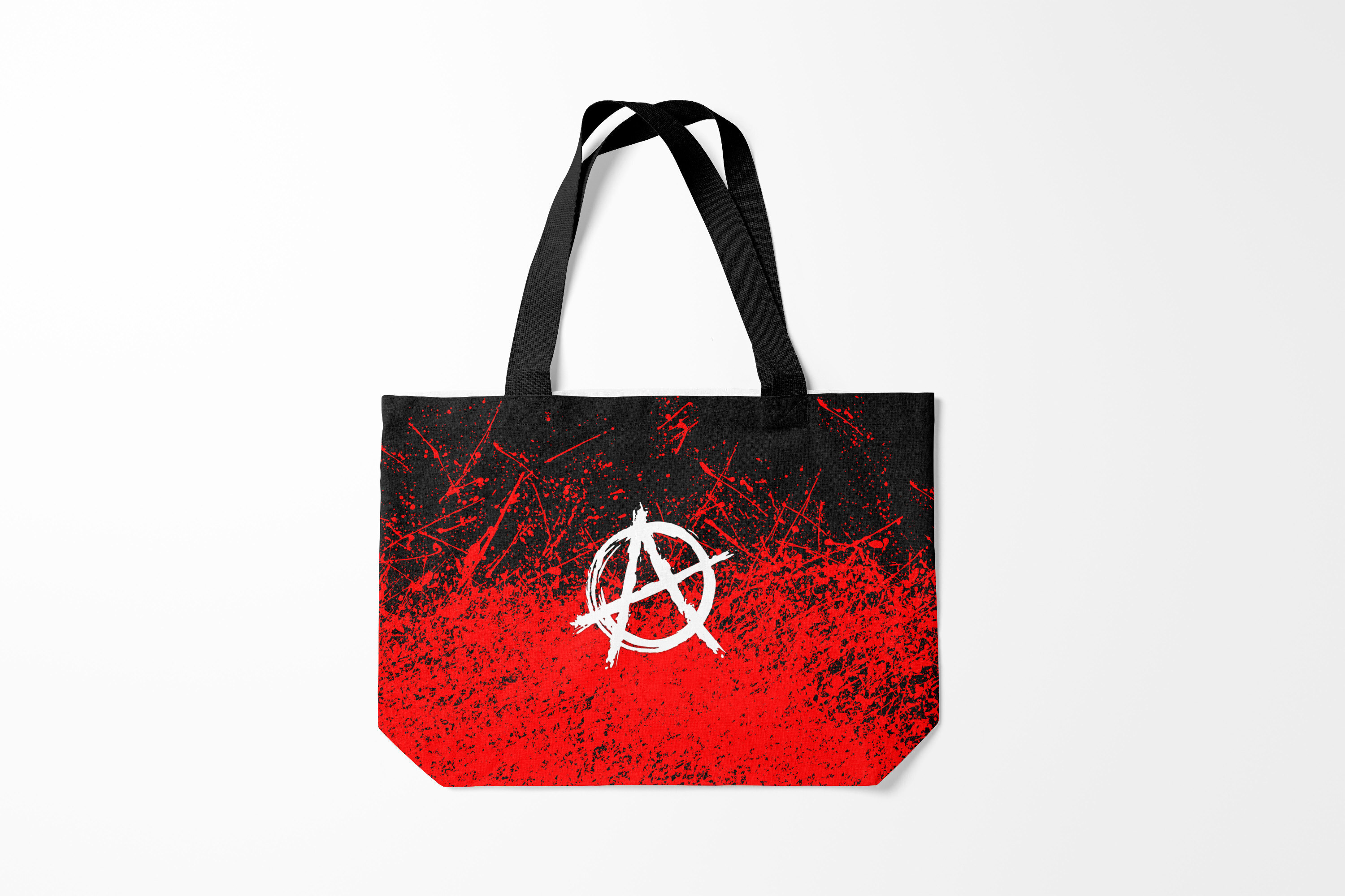 

Сумка шoппер унисекс Burnettie Анархия ANARCHY, красный; черный, Анархия ANARCHY