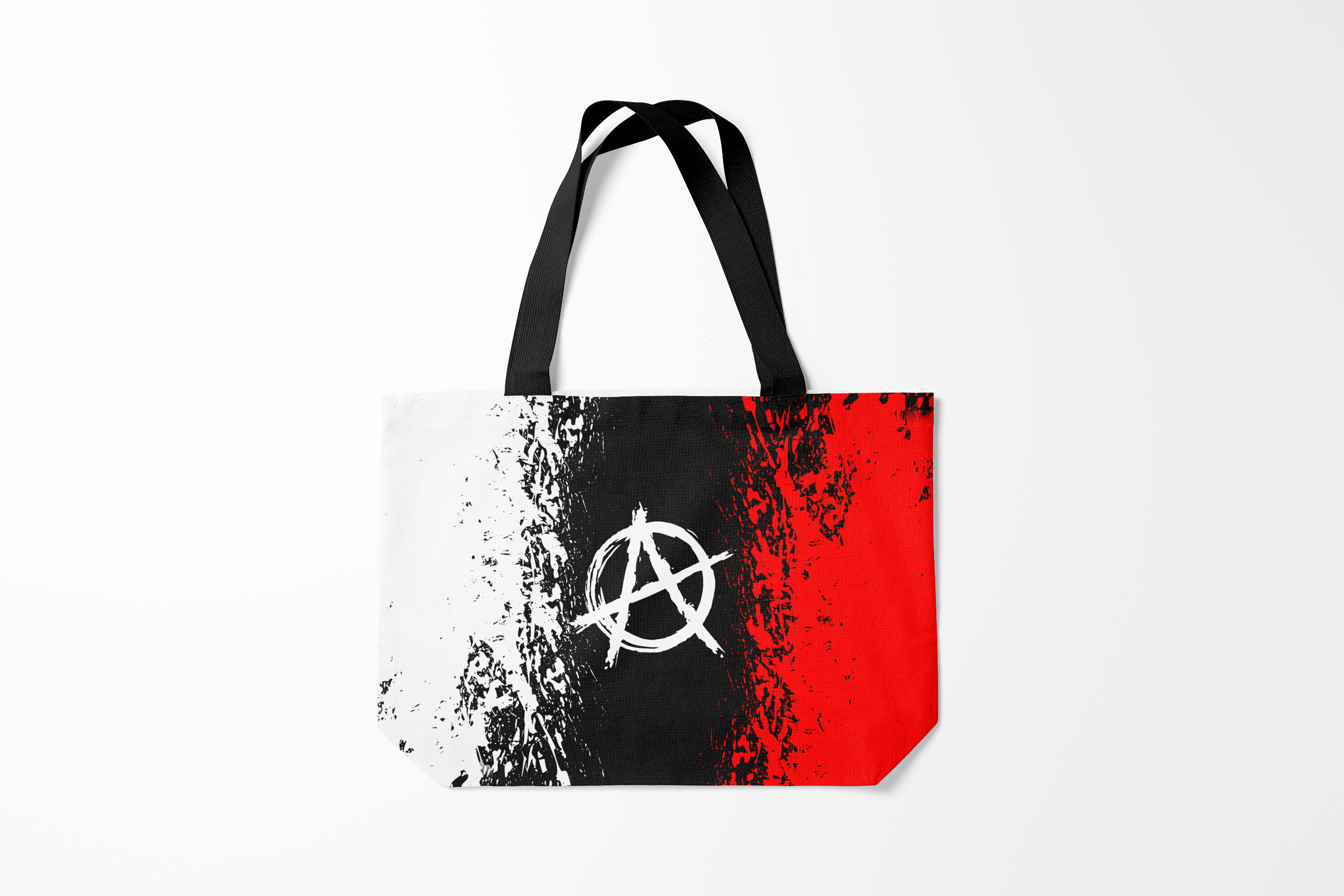 

Сумка шoппер унисекс Burnettie Анархия ANARCHY, красный; черный, Анархия ANARCHY