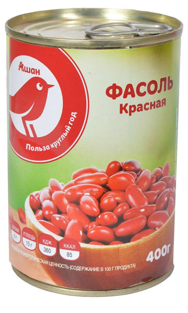 Фасоль красная АШАН Красная птица 400 г 70₽