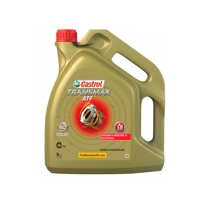 фото Масло трансмиссионное castrol transmax atf dexron-vi mercon® lv multivehicle для акпп, 5 л