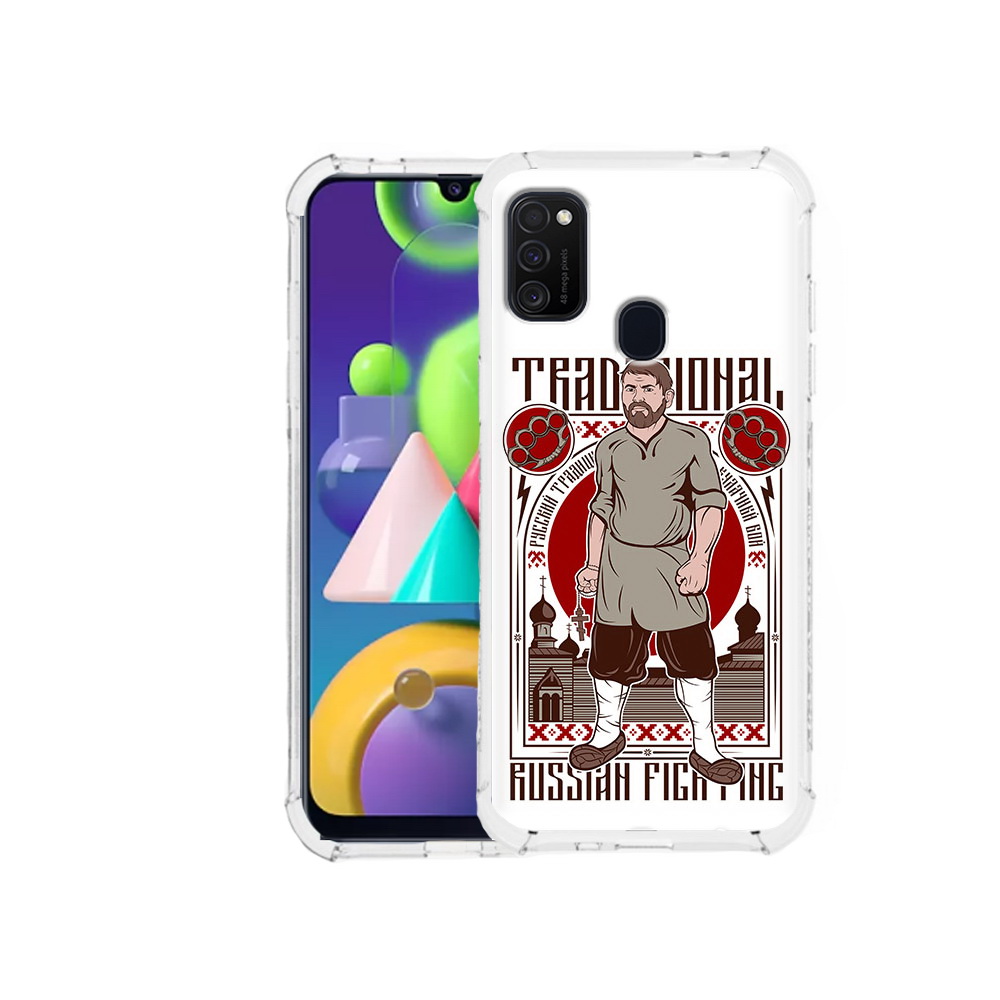 

Чехол MyPads Tocco для Samsung Galaxy M21 Традициональный мужчина (PT147110.591.173), Прозрачный, Tocco