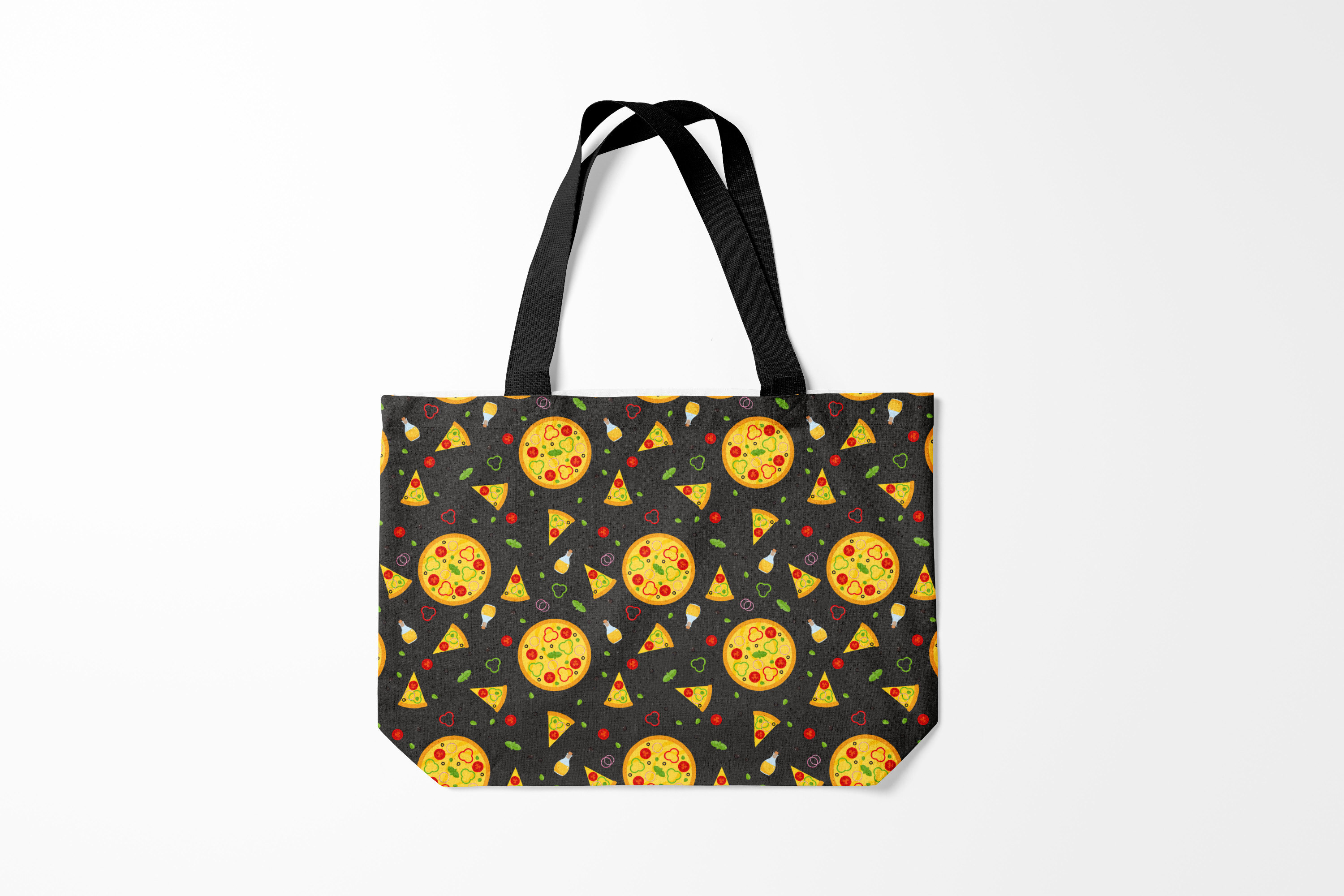 

Сумка шoппер унисекс Burnettie Vegan Веганская пицца, серый, Vegan Веганская пицца