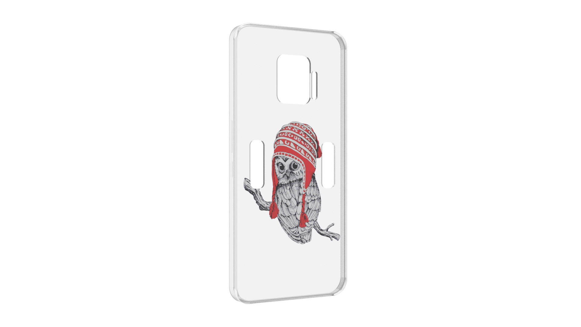 

Чехол MyPads сова-в-красной-шапке-на-веточке для ZTE Nubia Red Magic 7 Pro, Прозрачный, Tocco