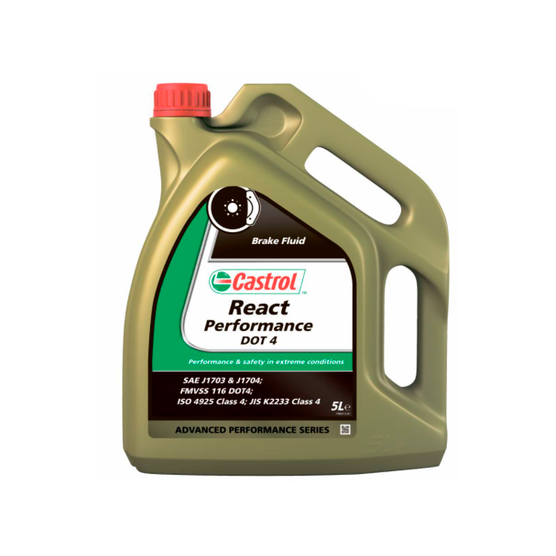 фото Тормозная жидкость castrol react performance dot 4, 5 л