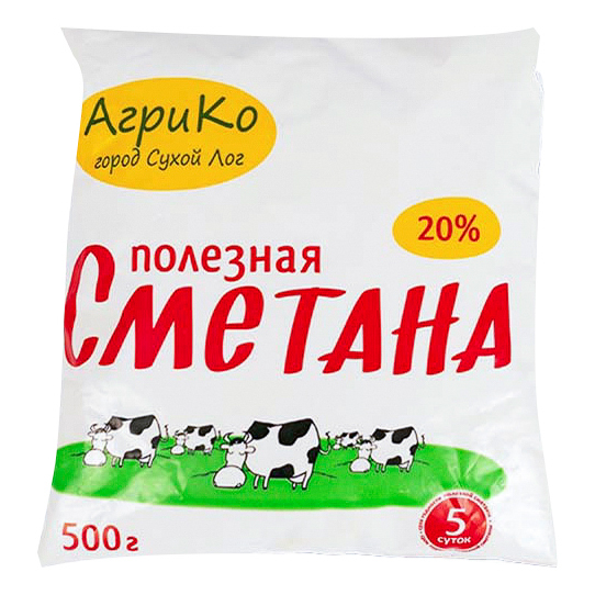 

Сметана АгриКо 20% бзмж 500 г