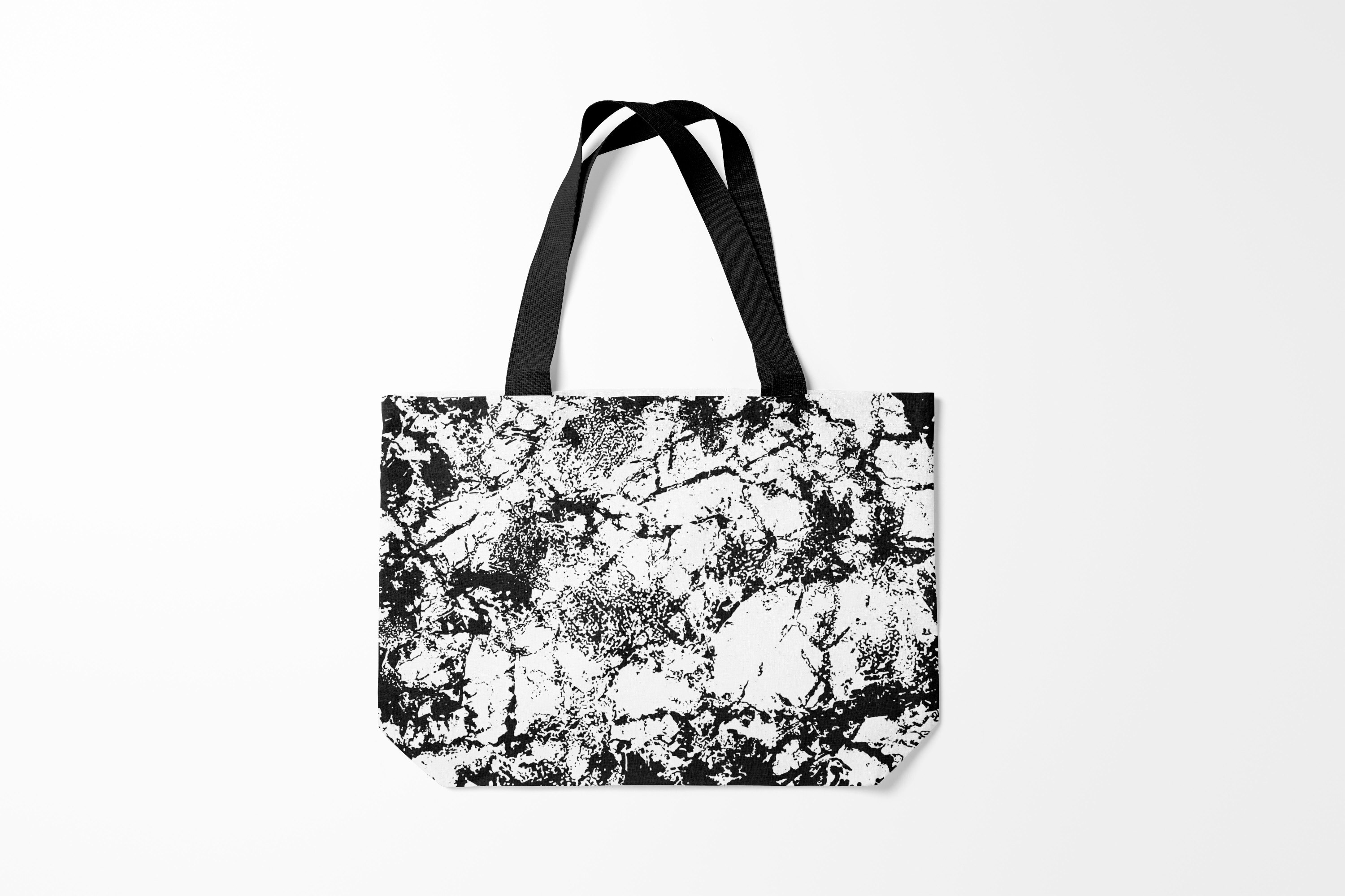 

Сумка шoппер унисекс Burnettie Urban Style Эффект линогравюры, черный; белый, Urban Style Эффект линогравюры