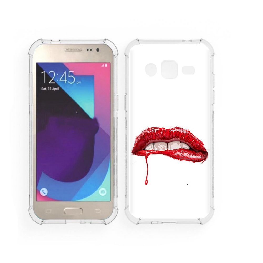 Чехол MyPads Tocco для Samsung Galaxy J2 яркие красные губы (PT226924.572.706)