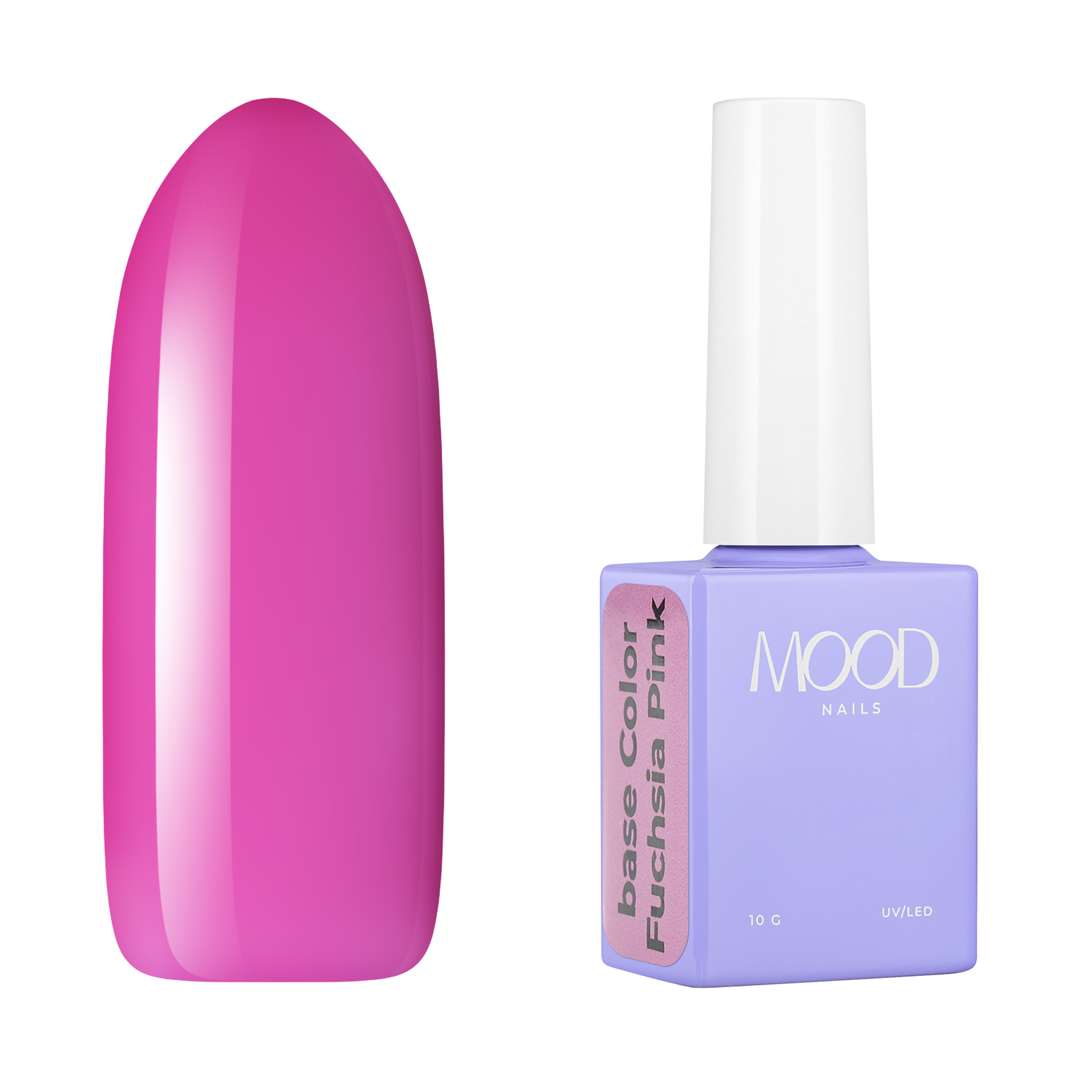 

База для гель-лака MOODNAIL Сolor Fuchsia Pink 10 мл