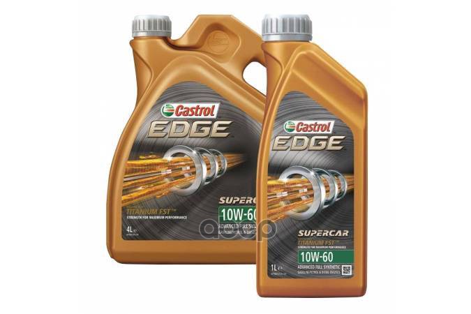 фото Масло моторное castrol edge supercar 10w-60 синтетическое, 5 л