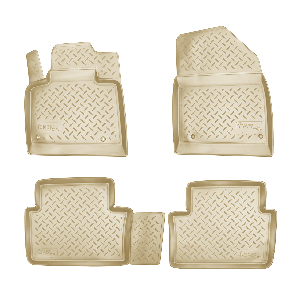 

Ковры в салон Norplast/Unidec для Citroen C5 в кузове X7 (2008-)Полиуретан,Бежевый, арт.NP
