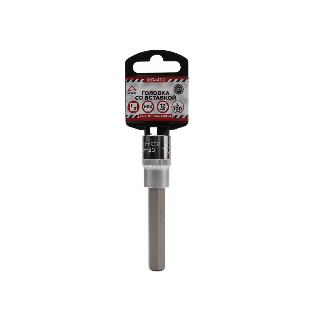 

Головка 1/2" со вставкой H12 L=100, на холдере