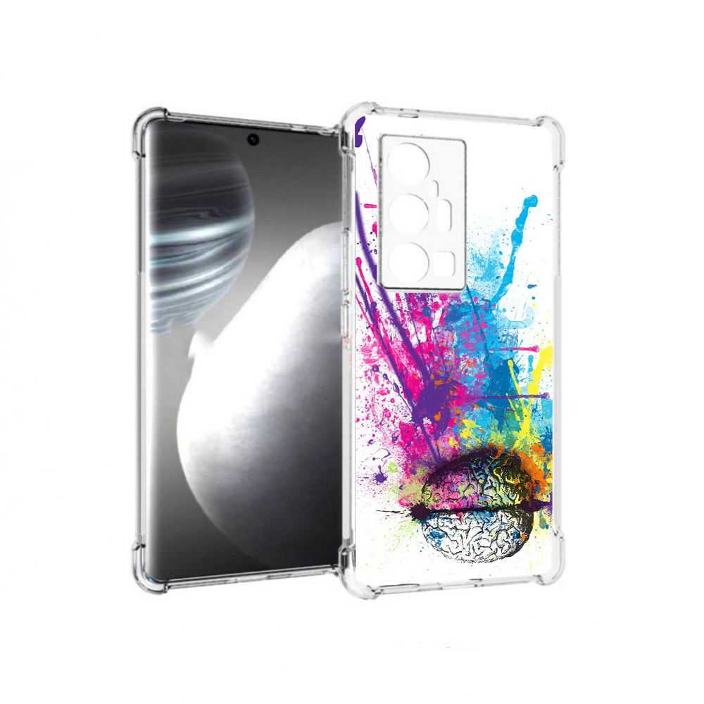 

Чехол MyPads Tocco для Vivo X7 Pro яркий красочный мозг (PT227071.403.710), Прозрачный, Tocco