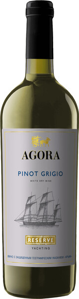 

Вино "Agora" Yachting, Pinot Grigio Reserve, 0,75 л