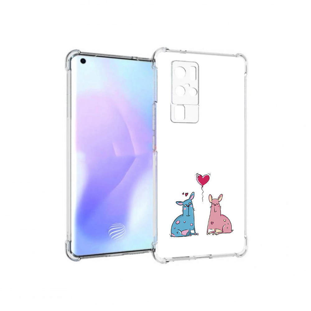 

Чехол MyPads Tocco для Vivo X50 Pro Лама любовь (PT226970.404.102), Прозрачный, Tocco