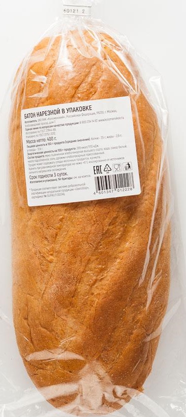 Хлеб белый Коломенское Нарезной 400 г