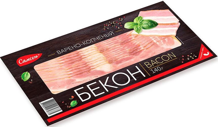 

Бекон Самсон варено-копченый, 140 г