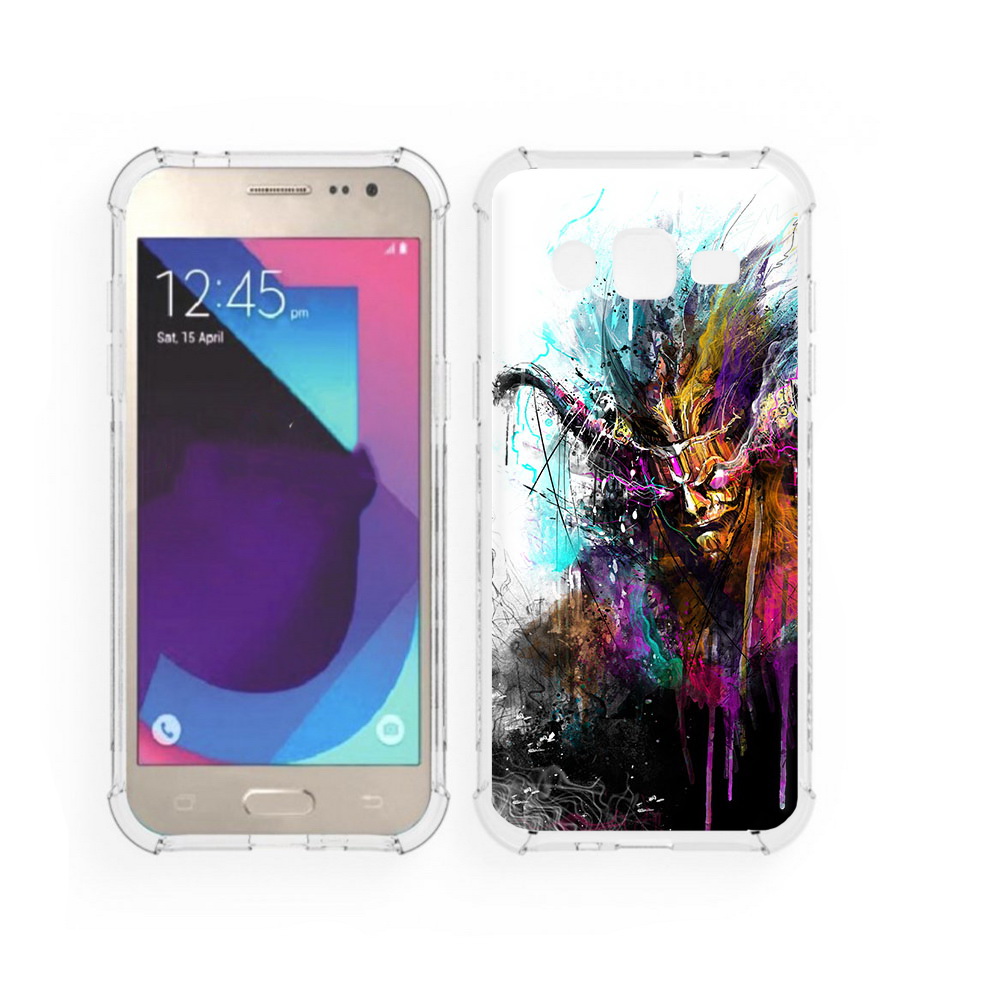 

Чехол MyPads Tocco для Samsung Galaxy J2 яркий дьявол (PT226924.572.709), Прозрачный, Tocco