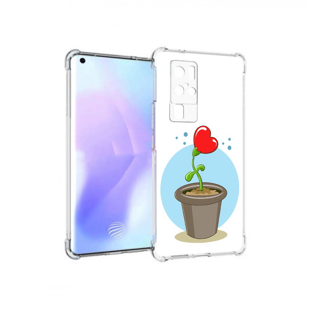 

Чехол MyPads Tocco для Vivo X50 Pro Растение любви 14 февраля (PT226970.404.145), Прозрачный, Tocco