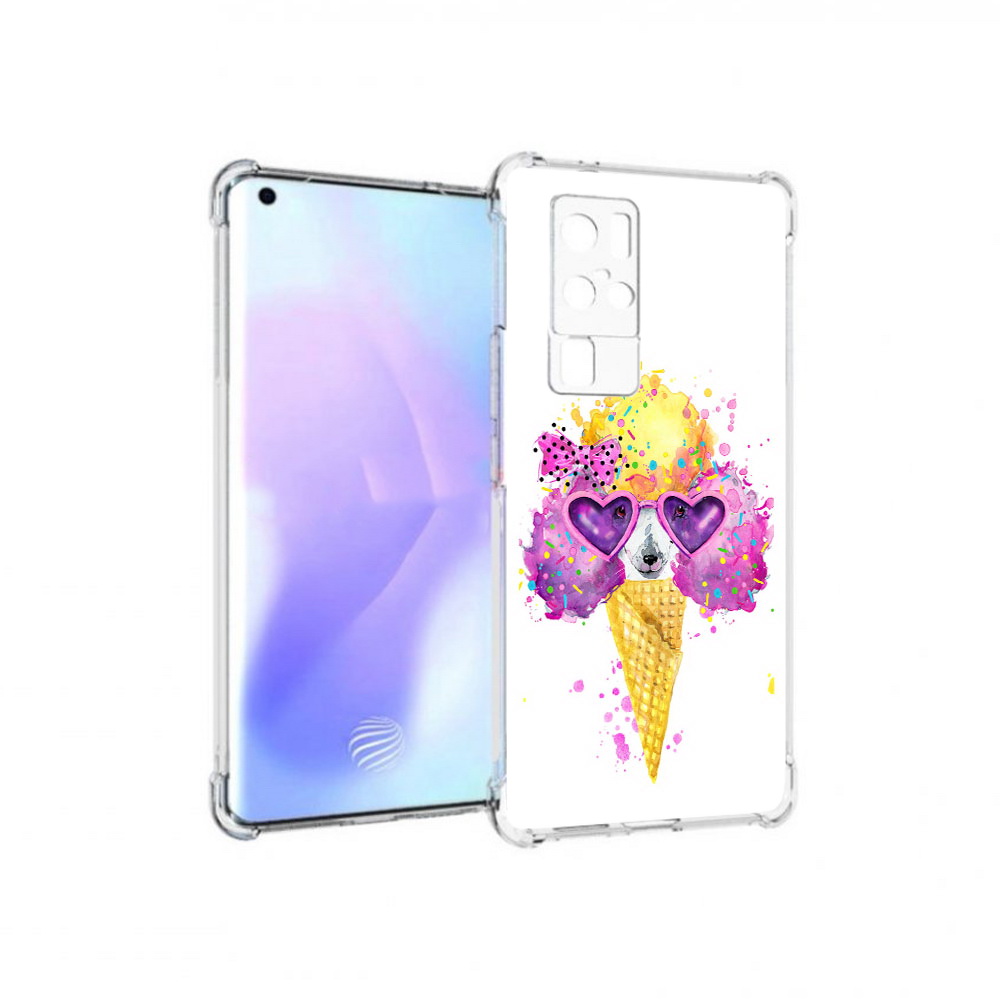 

Чехол MyPads Tocco для Vivo X50 Pro Рожок (PT226970.404.146), Прозрачный, Tocco