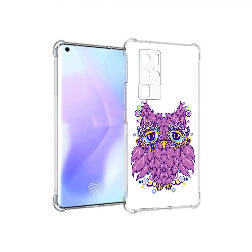 

Чехол MyPads Tocco для Vivo X50 Pro Розовая сова (PT226970.404.147), Прозрачный, Tocco