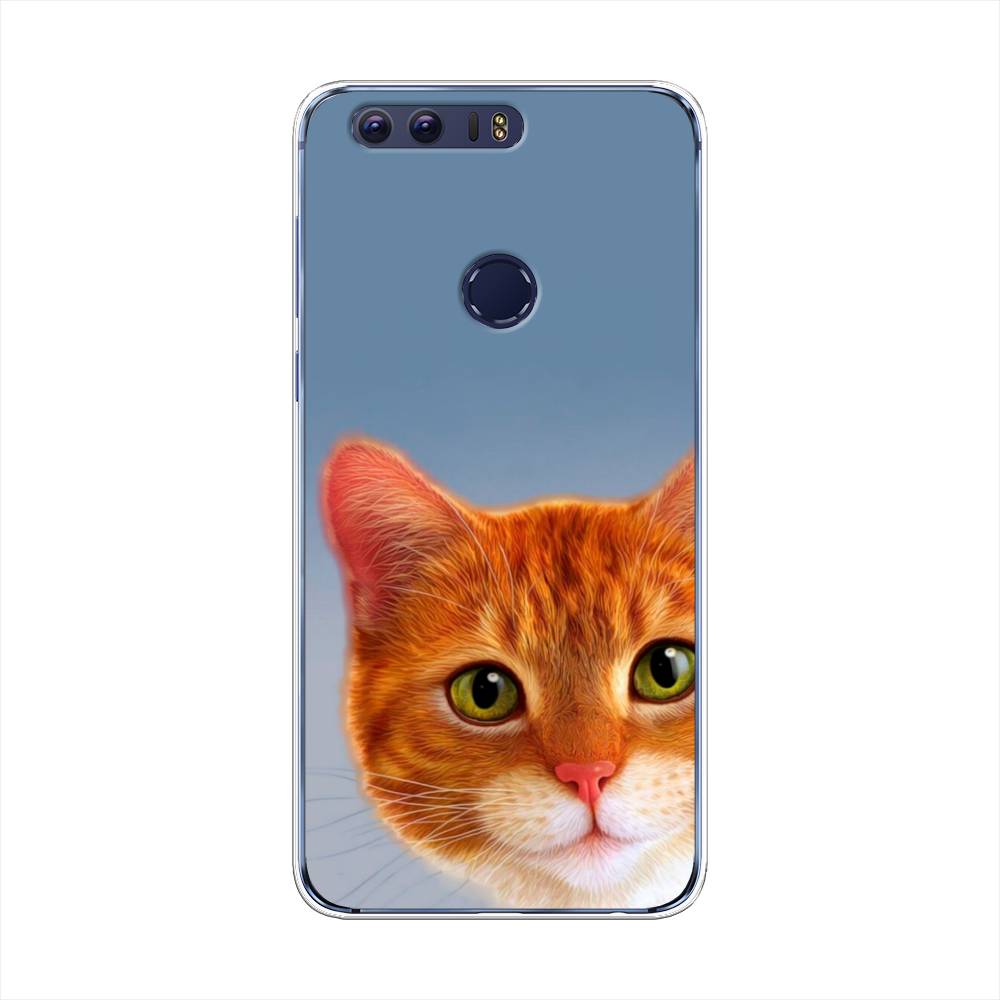 

Чехол на Honor 8 "Любопытный котик", Коричневый, 60950-1