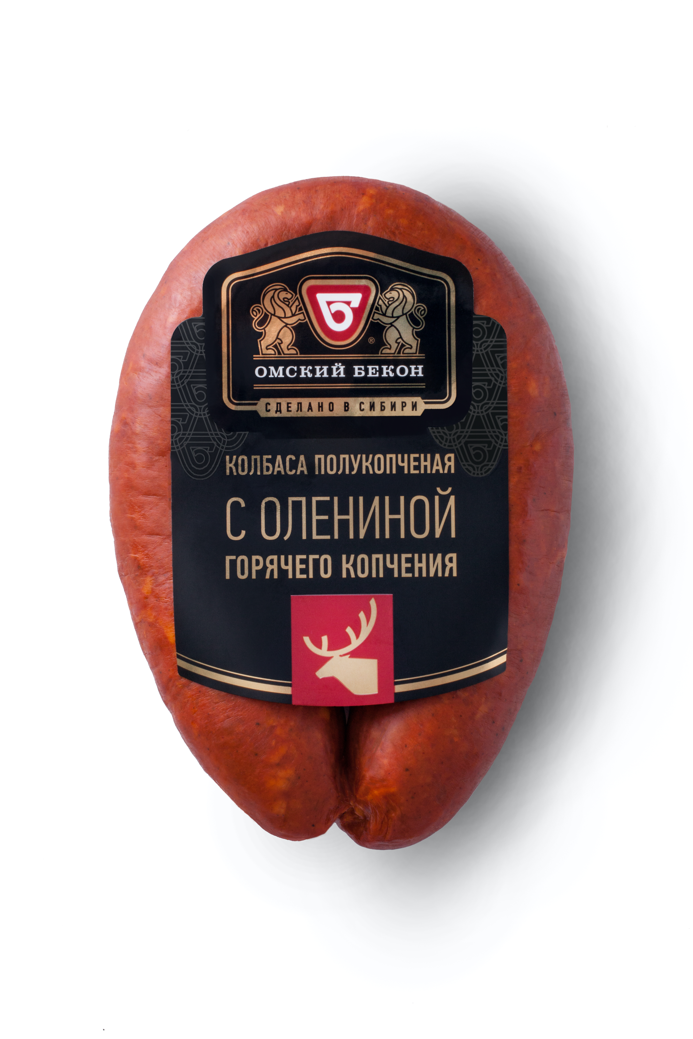 

Колбаса Омский бекон с олениной полукопченая 300 г