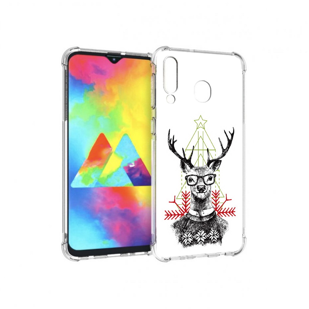 

Чехол MyPads Tocco для Samsung Galaxy M30 умный олень (PT138437.525.652), Прозрачный, Tocco