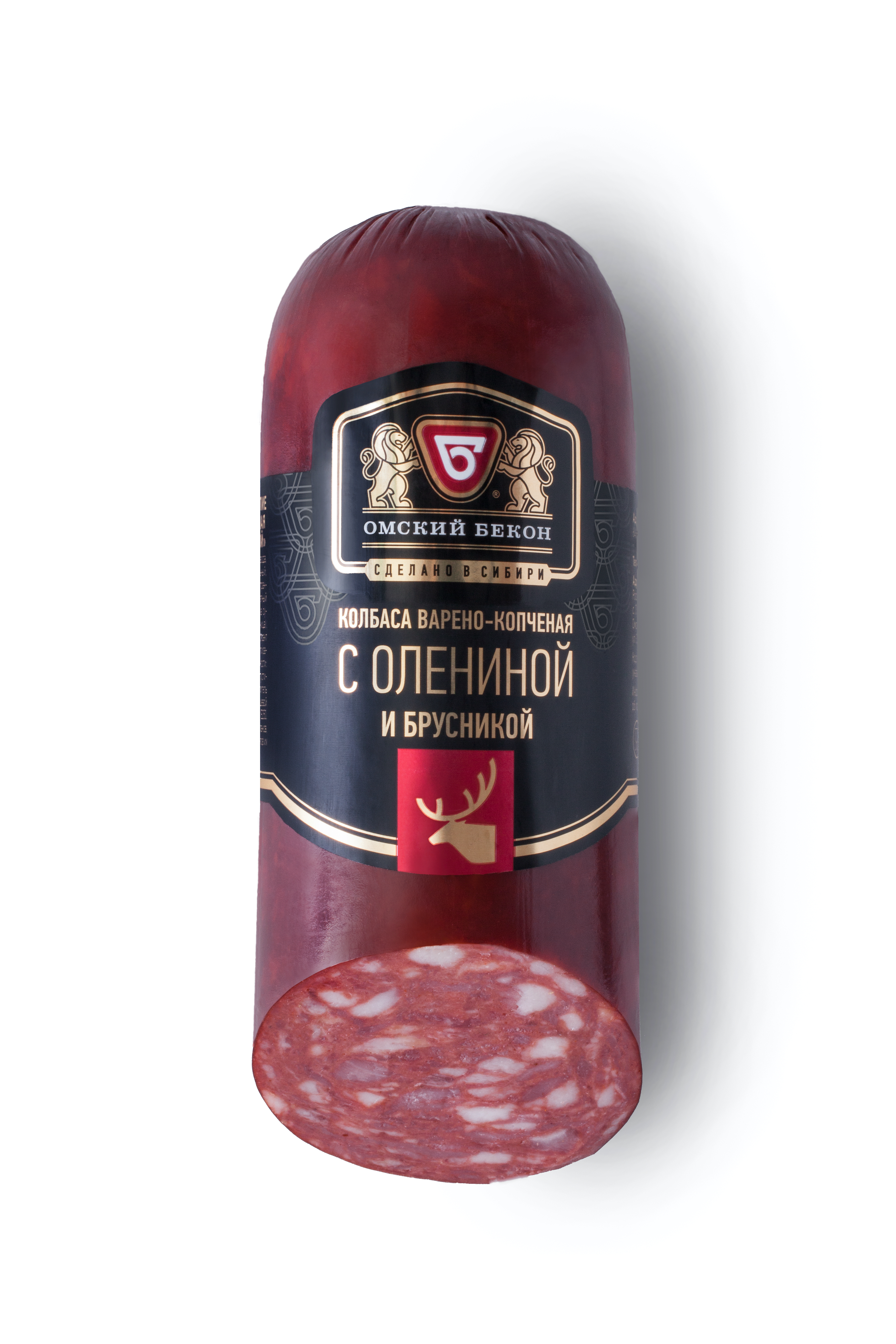 

Колбаса Омский бекон с олениной и брусникой 350 г