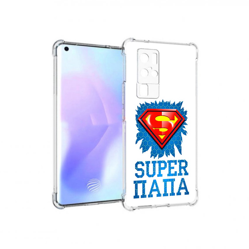 

Чехол MyPads Tocco для Vivo X50 Pro Супер Папа (PT226970.404.165), Прозрачный, Tocco