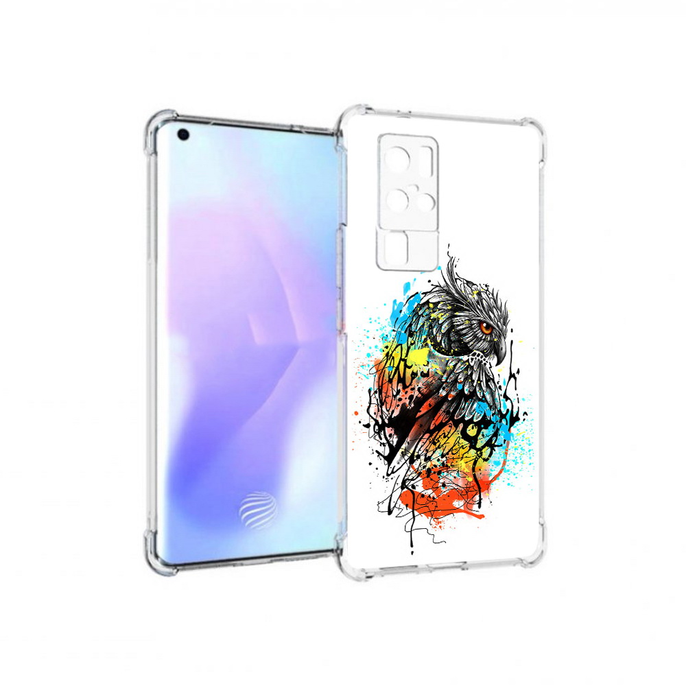 

Чехол MyPads Tocco для Vivo X50 Pro Творческая сова (PT226970.404.170), Прозрачный, Tocco