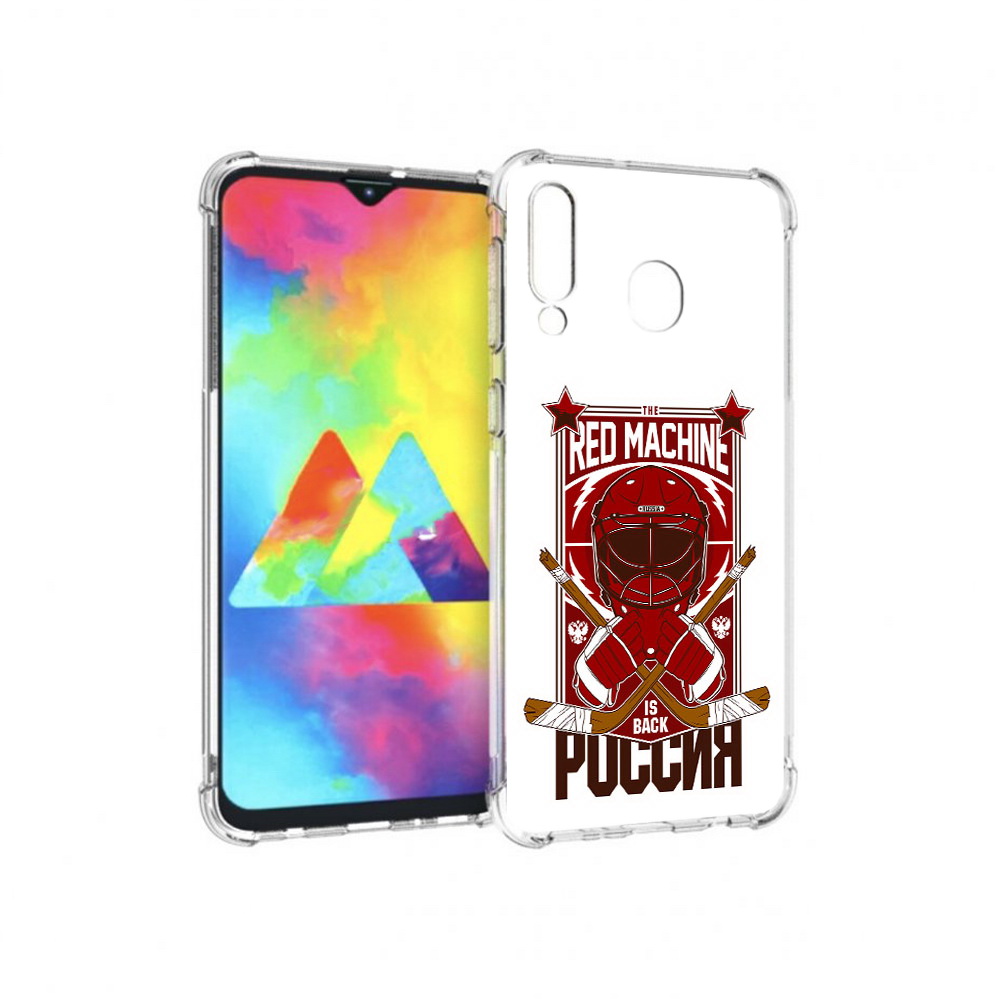 

Чехол MyPads Tocco для Samsung Galaxy M30 хоккей россия (PT138437.525.666), Прозрачный, Tocco