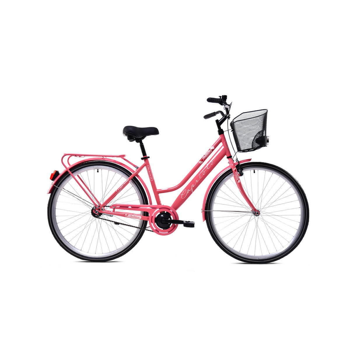 Велосипед CAPRIOLO CITY AMSTERDAM LADY 28'' FIX, STEEL 18'' розовый 2024