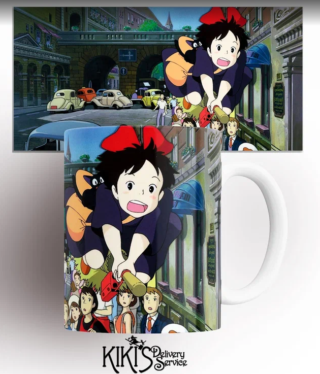 

Кружка аниме Ведьмина Служба доставки Кики kikis delivery service anime 330 мл., Кружка Ведьмина Служба доставки Кики/Kikis Delivery Service/Аниме/Anime/с принтом. 330 мл