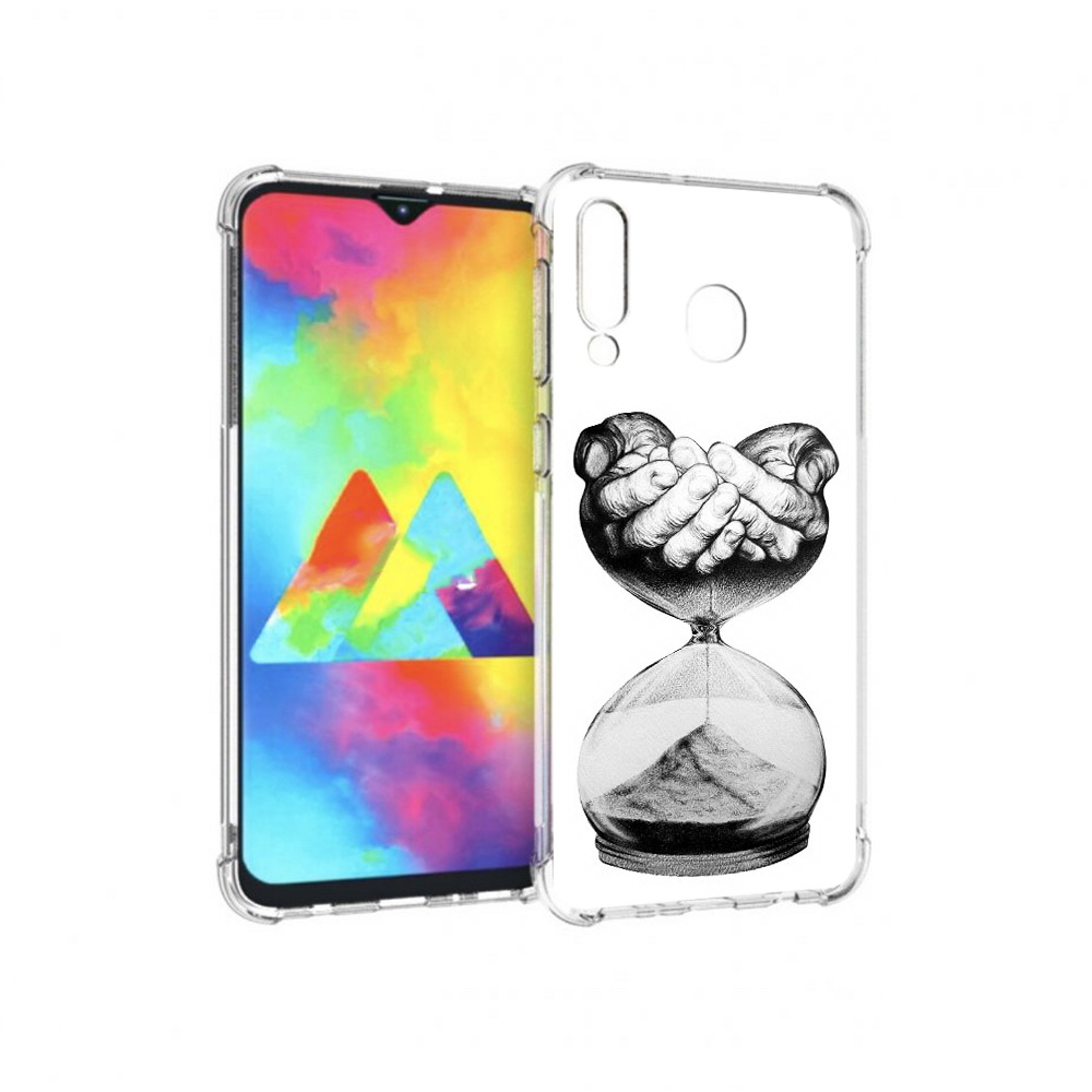 Чехол MyPads Tocco для Samsung Galaxy M30 часы жизни черно белый (PT138437.525.669)