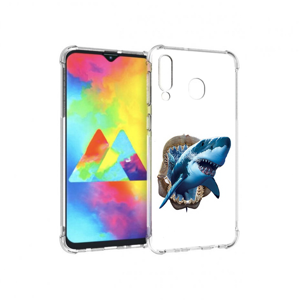 

Чехол MyPads Tocco для Samsung Galaxy M30 челюсти (PT138437.525.675), Прозрачный, Tocco